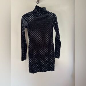 Love & Fire black velvet dress